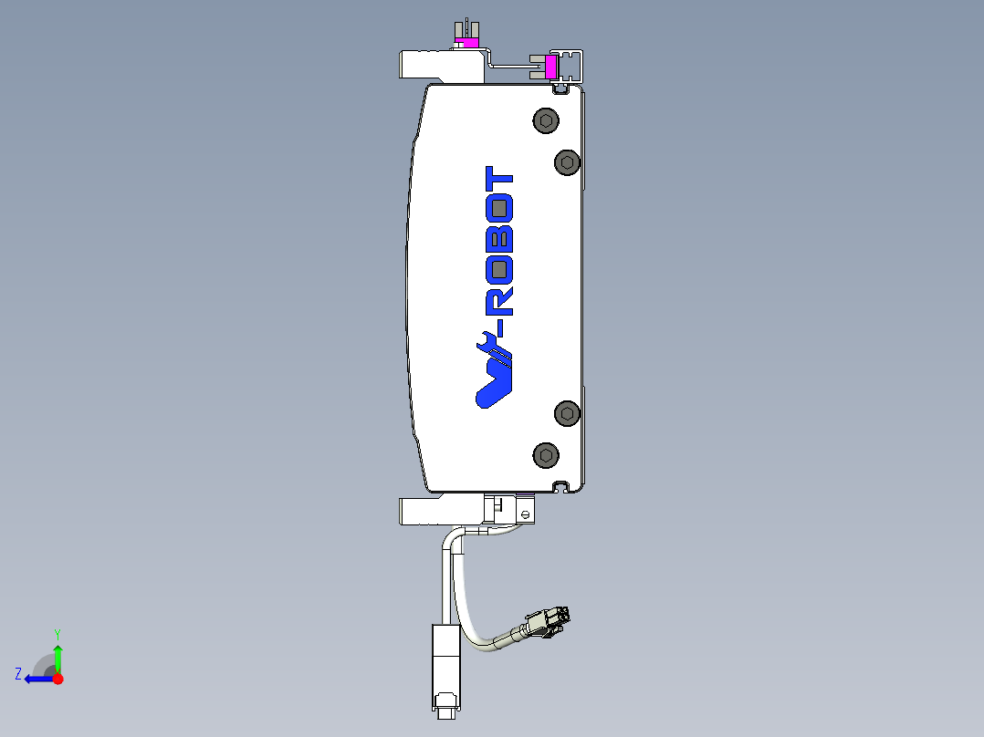 威洛博VL系列直线电机模组-2VL22H3-S800右视图