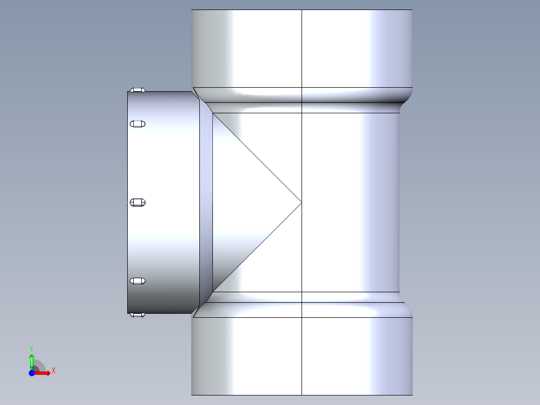船舶管路系统S23A_SeaDrainPLUS_CleanOutTee-SxSxFPT_37E161102_2in Sea Drain Plus - Cleanout Tee- SxSxFPT前视图