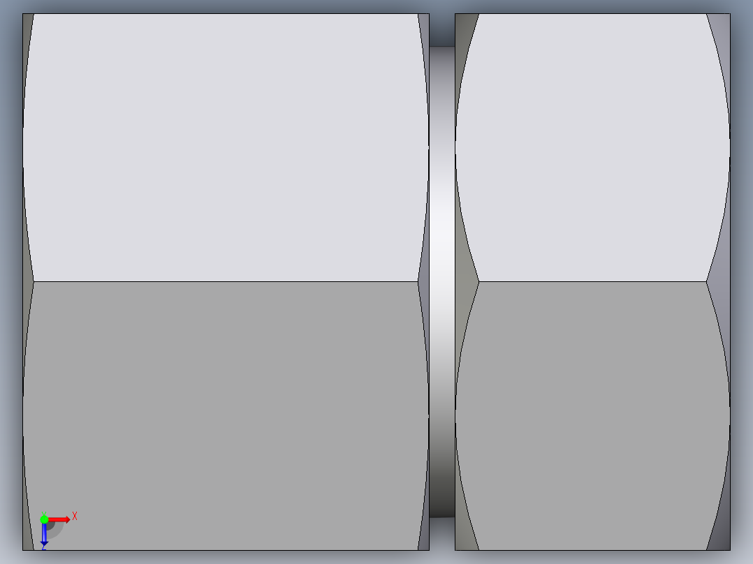 卡套式工业通用硬管接头EO_Swivel_connector_GAI28LMCF俯视图