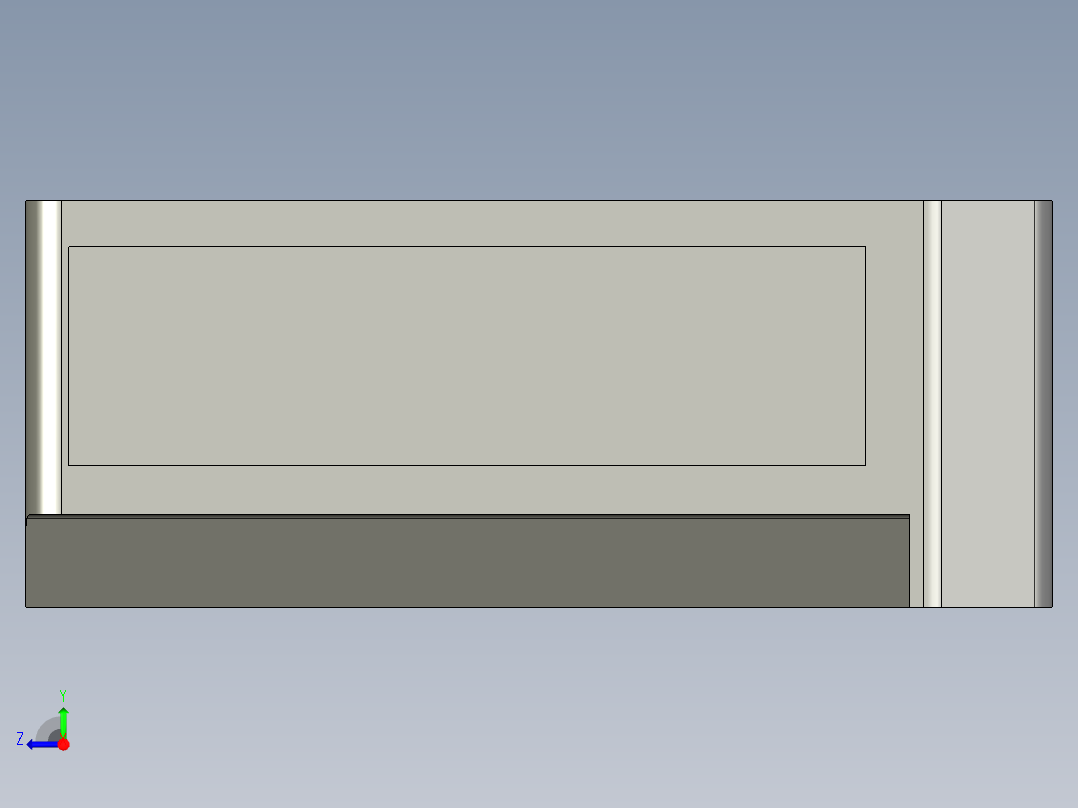 基恩士LS-5041floodlight_kc图纸模型右视图