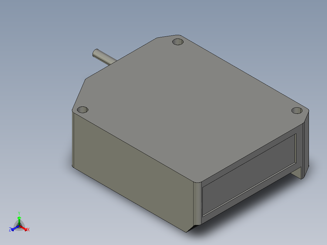 基恩士LS-5041floodlight_kc图纸模型正等轴测图