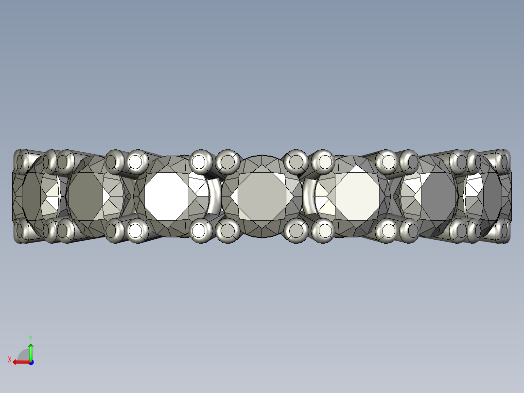 钻石戒指后视图