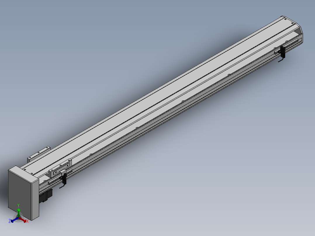 精密模组MY100-T10-950L-BM-P10B-C4-C正等轴测图