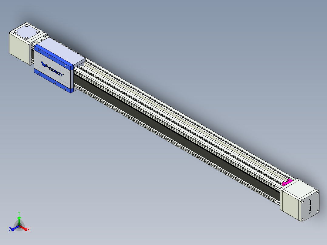威洛博LB.GB同步带传动--欧规系列GB8-L96-S1000-BL-P40主视图