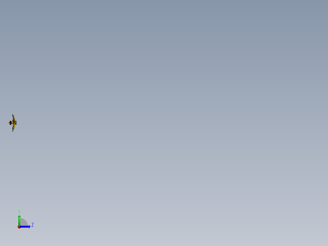 潜艇推进器螺旋桨3D图纸左视图