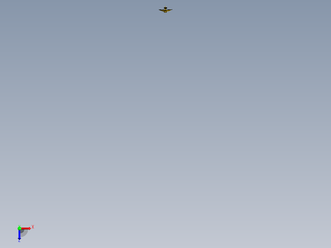 潜艇推进器螺旋桨3D图纸俯视图