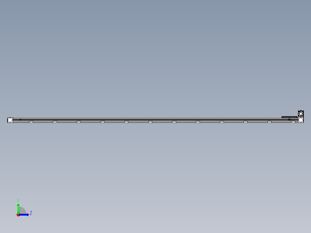 同步带滑台-欧规B8-L88-S4500-L-ZP75-D3-N10左视图