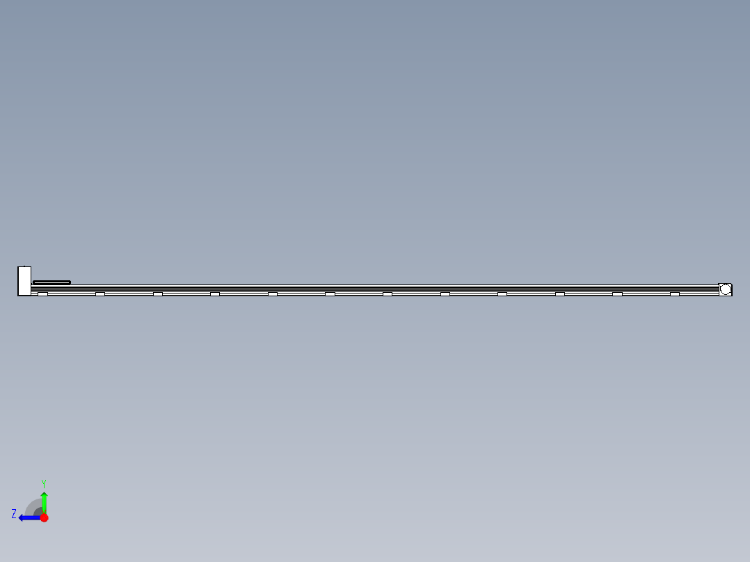 同步带滑台-欧规B8-L88-S4500-L-ZP75-D3-N10右视图