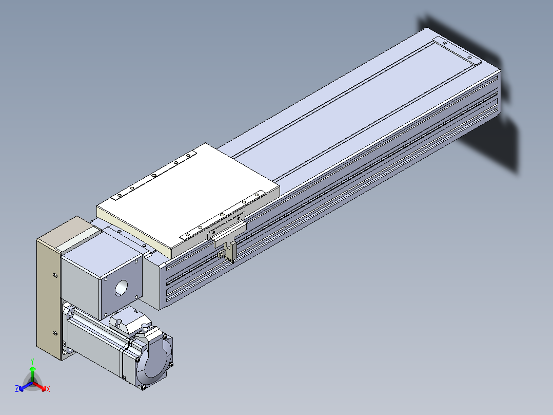 同步带全封闭直线模组TPA-HCB-120D-90-L300-LP-C-P40-N3正等轴测图