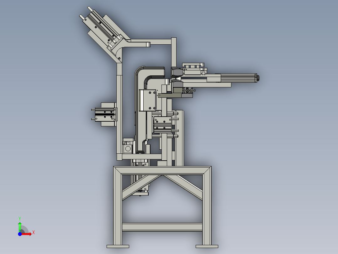 进烟口焊接工装前视图