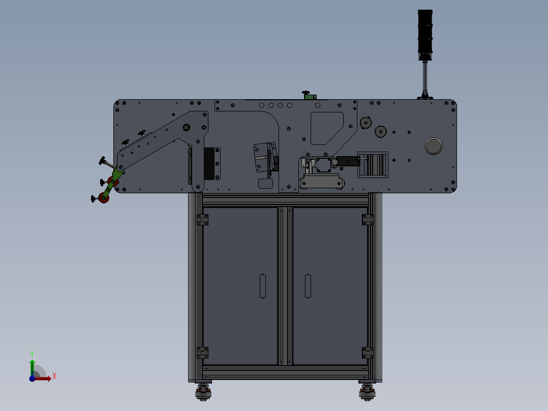 标签检测机前视图