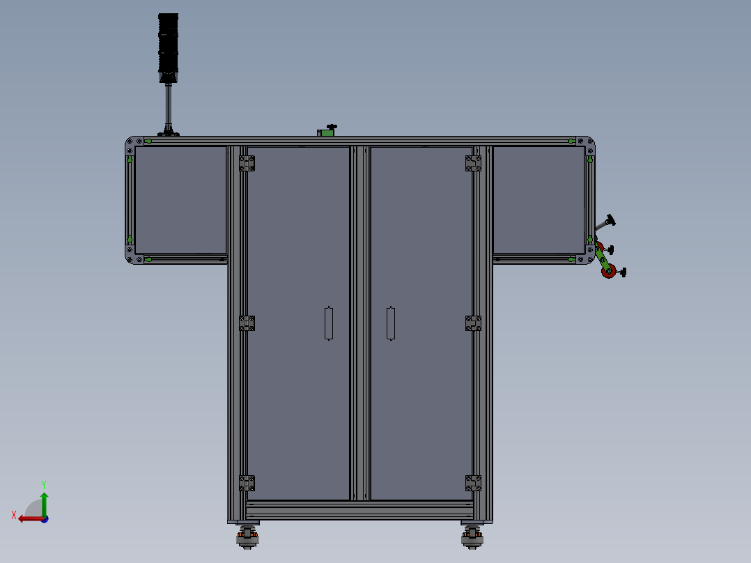 标签检测机后视图
