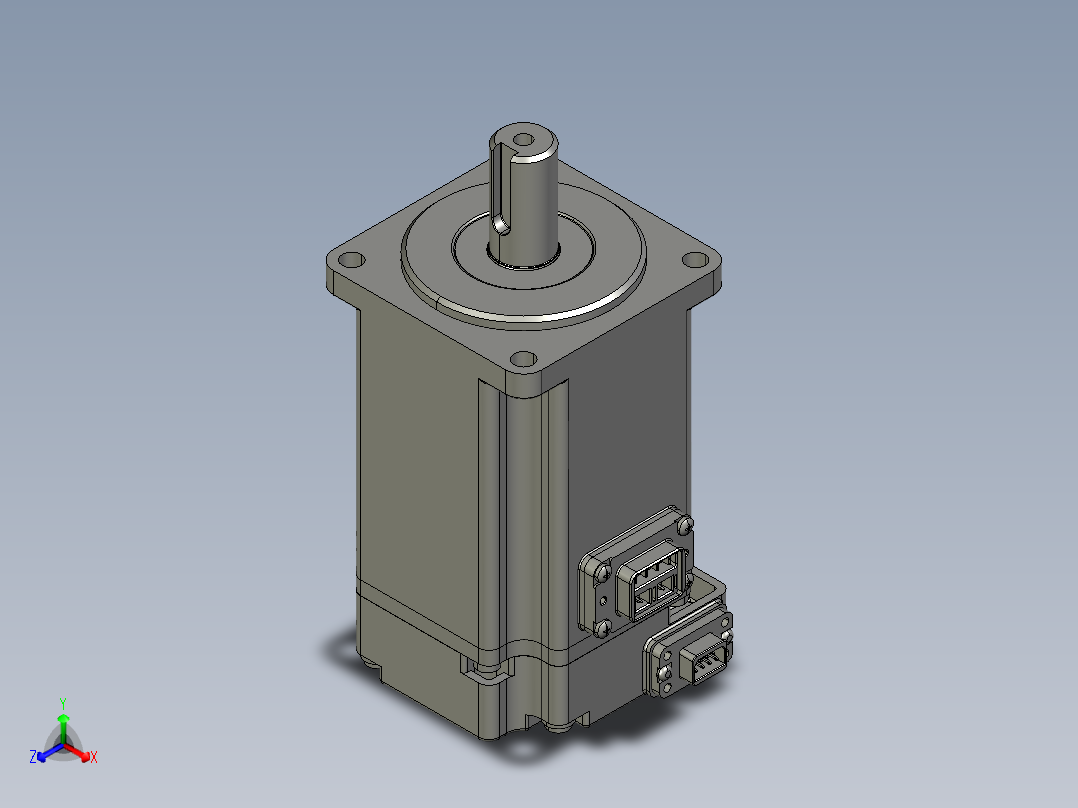 电机MS6S-60TH30B3-20P4.STEP正等轴测图
