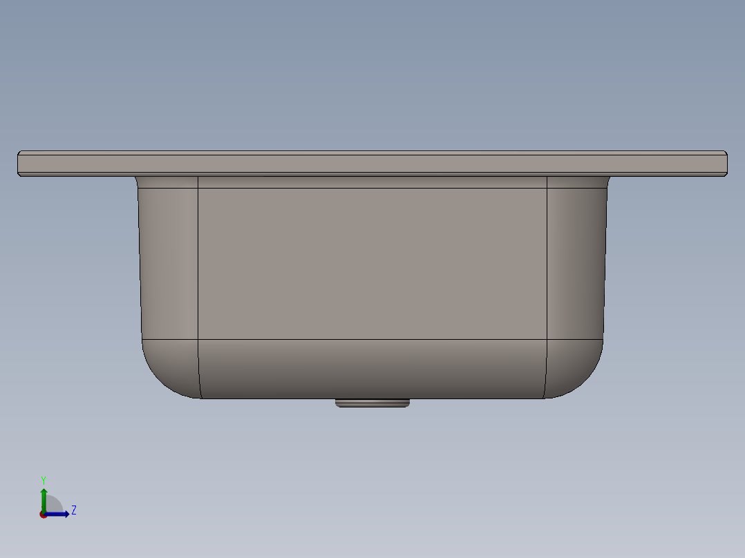 水槽、不锈钢水槽(79)左视图
