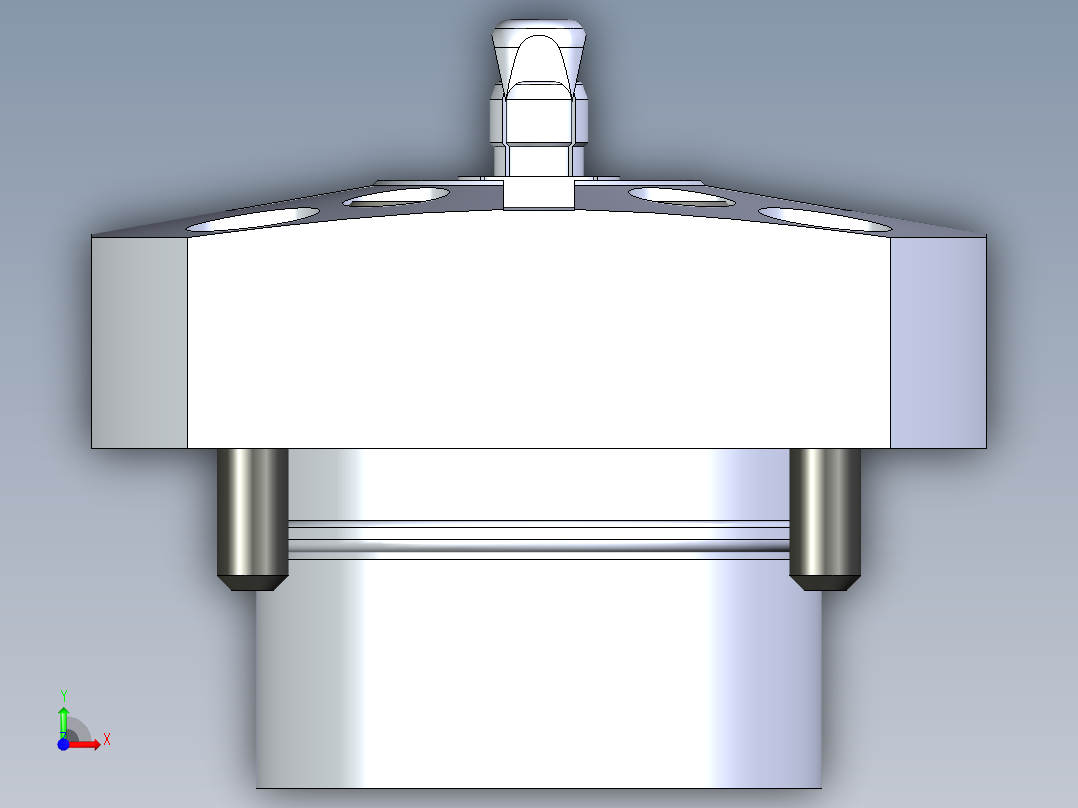 KOSMEKSFH1060-G多系列多零件图纸模型前视图