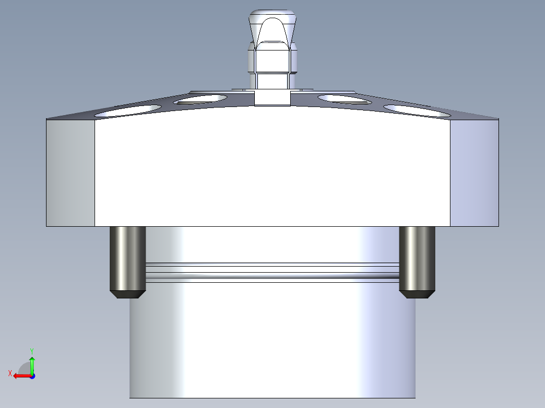 KOSMEKSFH1060-G多系列多零件图纸模型后视图