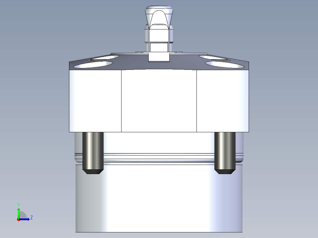 KOSMEKSFH1060-G多系列多零件图纸模型左视图