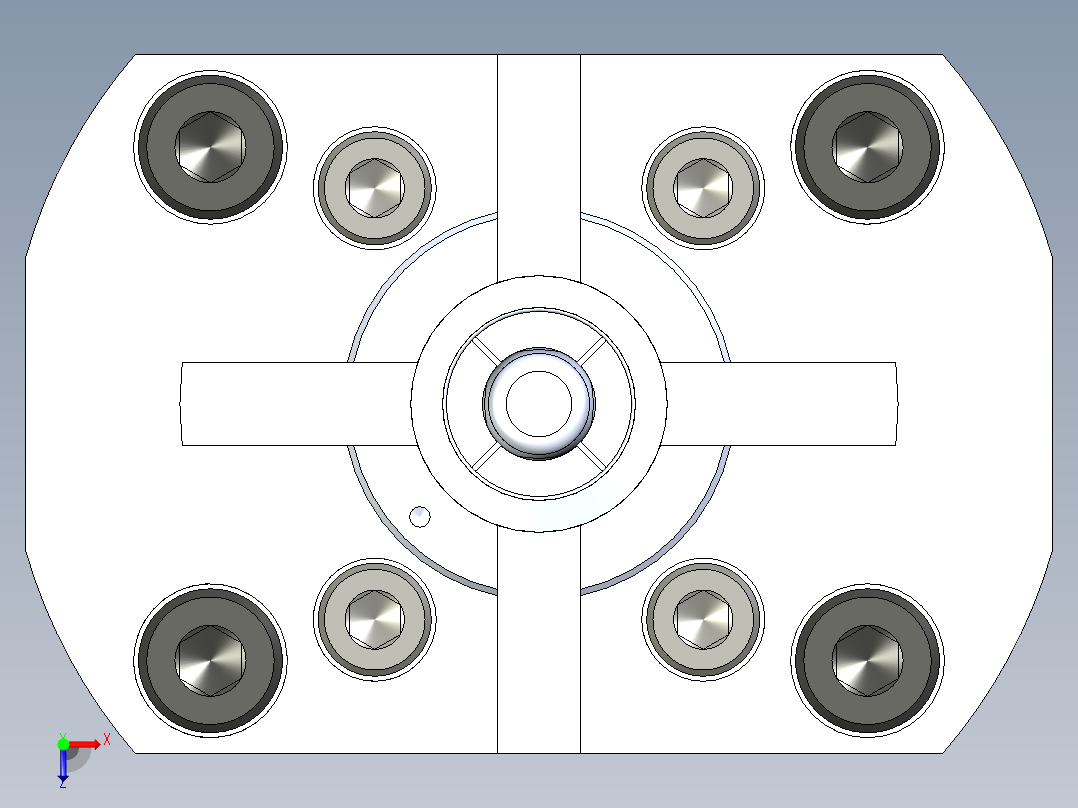 KOSMEKSFH1060-G多系列多零件图纸模型俯视图