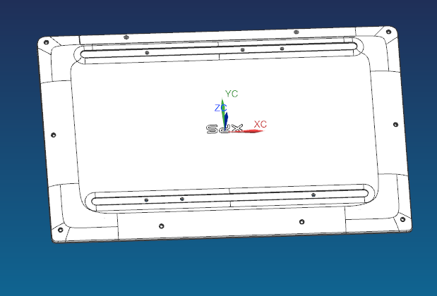 一款电脑D壳4.5轴铣斜螺丝孔工装治具模型