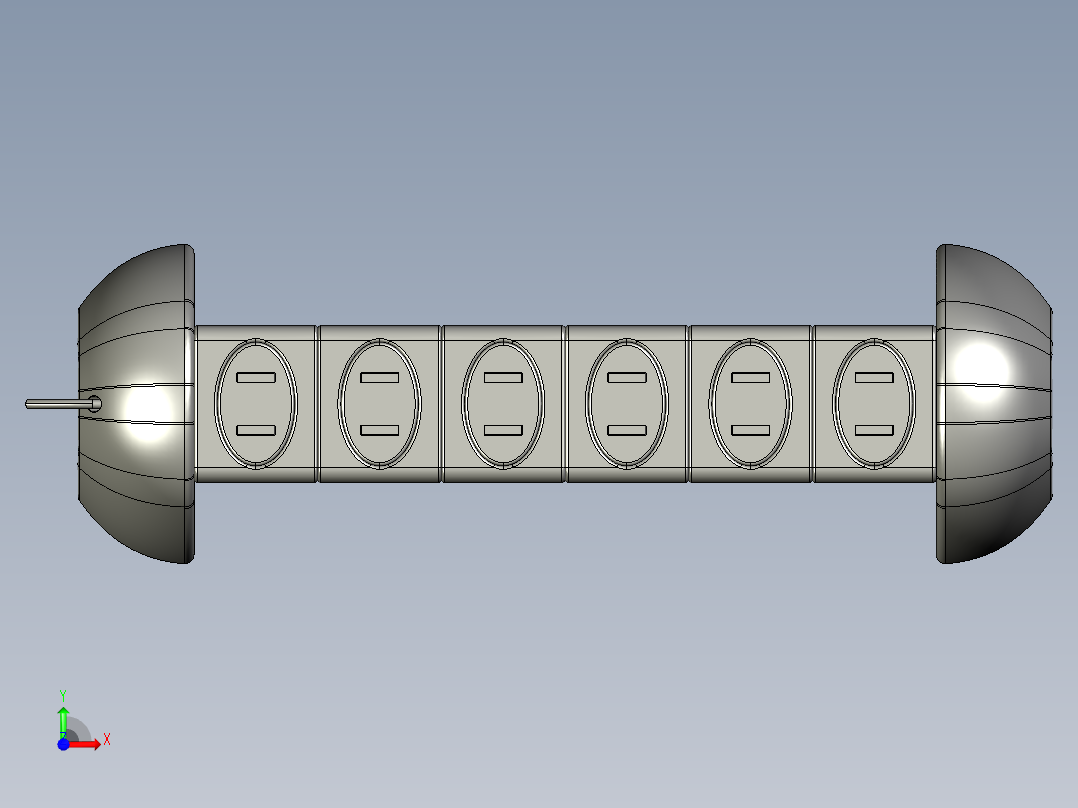 创意插座 STP CATIA前视图
