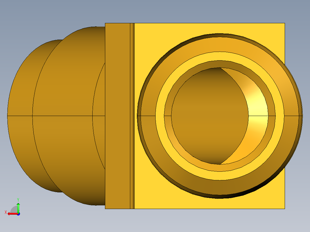 扩口式工业通用硬管接头45Deg Elbow 259F-8-6后视图