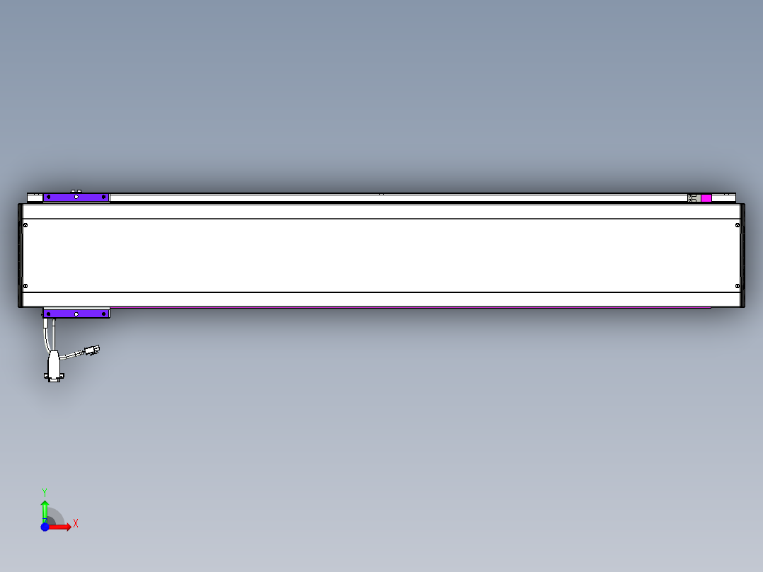 威洛博VL系列直线电机模组-VL17E1-S1000前视图