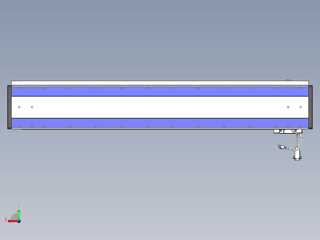 威洛博VL系列直线电机模组-VL17E1-S1000后视图