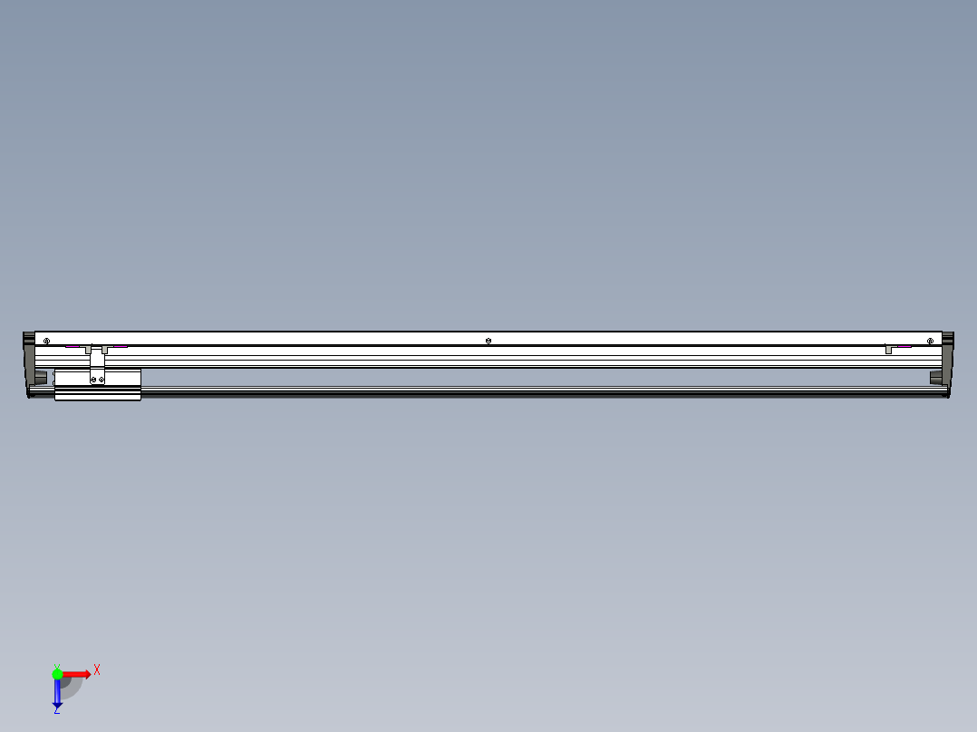 威洛博VL系列直线电机模组-VL17E1-S1000俯视图