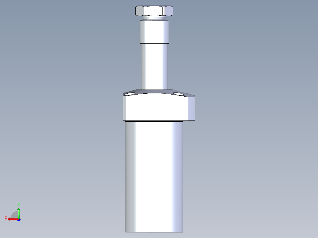 KOSMEKLHA0550-SR-Q30多系列多零件图纸模型后视图