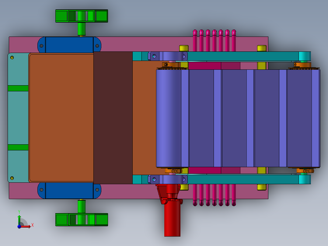 莲藕收获机前视图