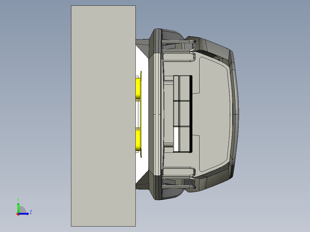 氢推进概念船舶模型3D图纸 STEP格式左视图