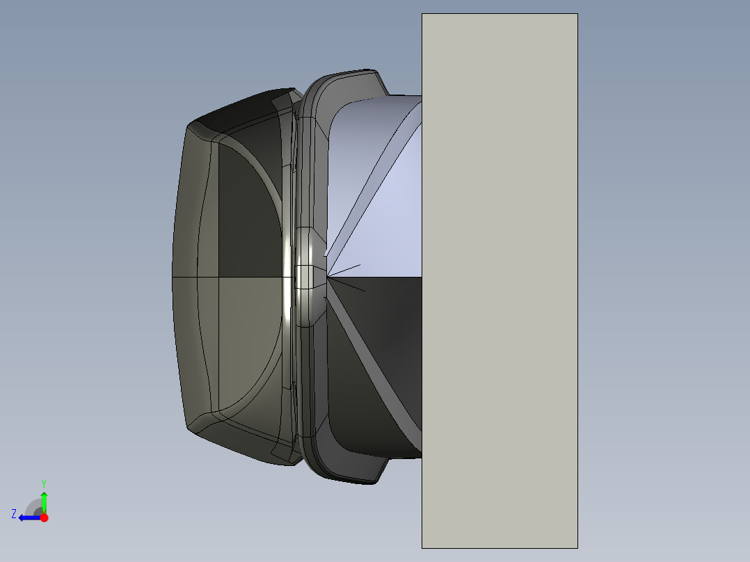氢推进概念船舶模型3D图纸 STEP格式右视图