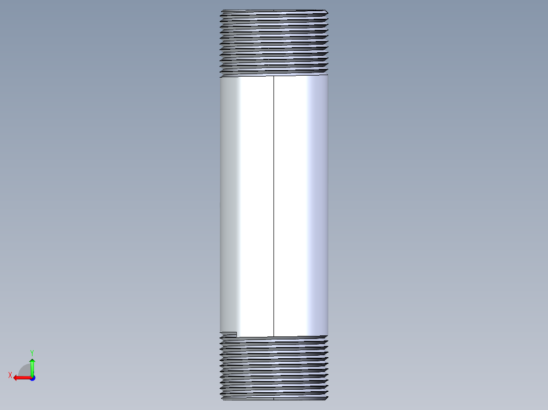 CPVC管件33-Sch80_Nipple_MPTxMPT_9861-175_1.25in x 6in后视图