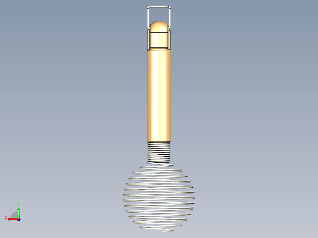 球形弹簧搅拌器后视图