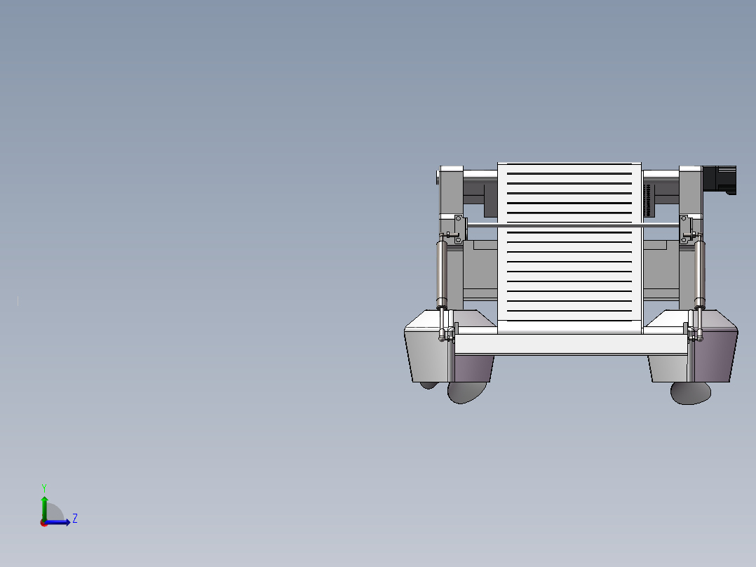 水面垃圾清理船左视图