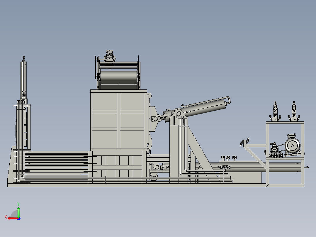 压塑料废料回收机后视图