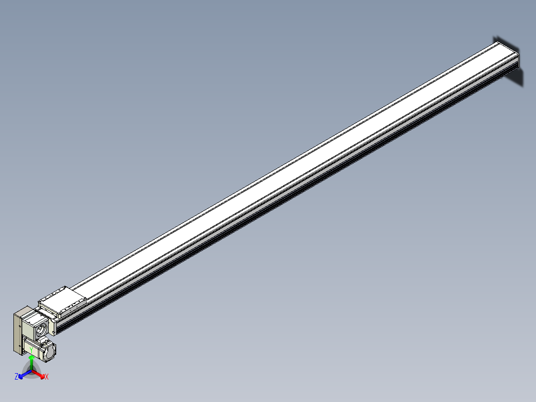 同步带全封闭直线模组TPA-HCB-105D-90-L1950-LP-C-P20-N3正等轴测图