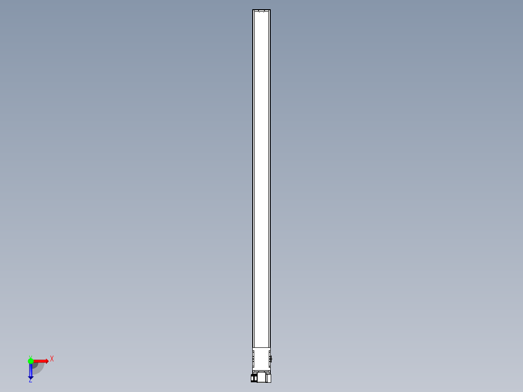 同步带全封闭直线模组TPA-HCB-14D-120-L2600-RP-C-P40-N3俯视图
