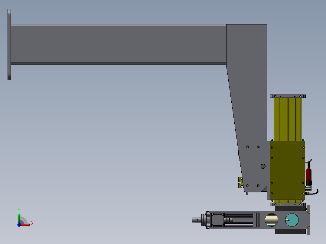 198重型数控磨削雕刻机前视图