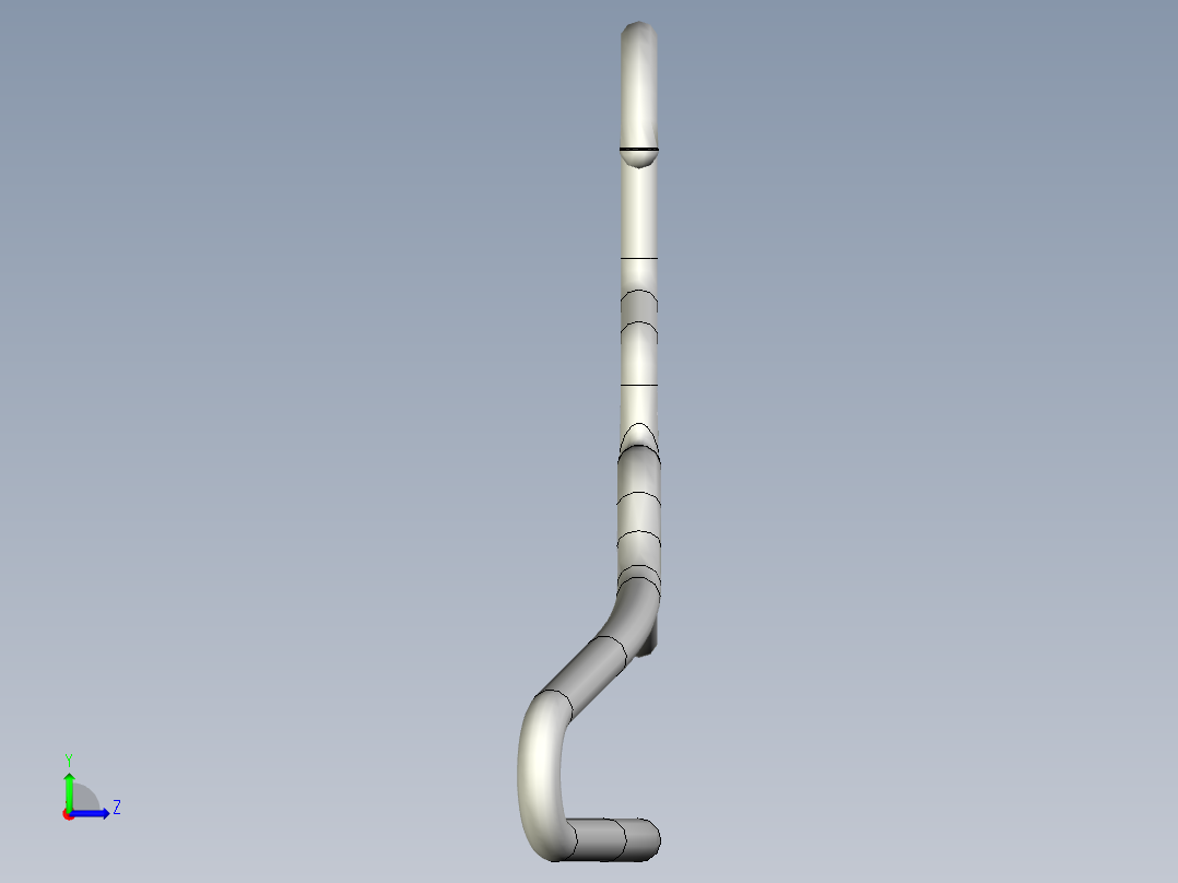 挂衣服的衣架左视图