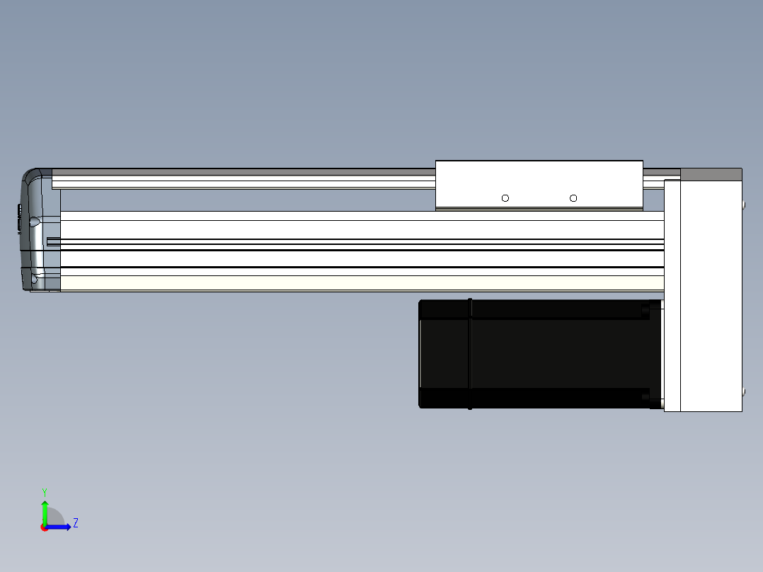 Toyo东佑达直线模组-ETH17-250-BM-M75B左视图