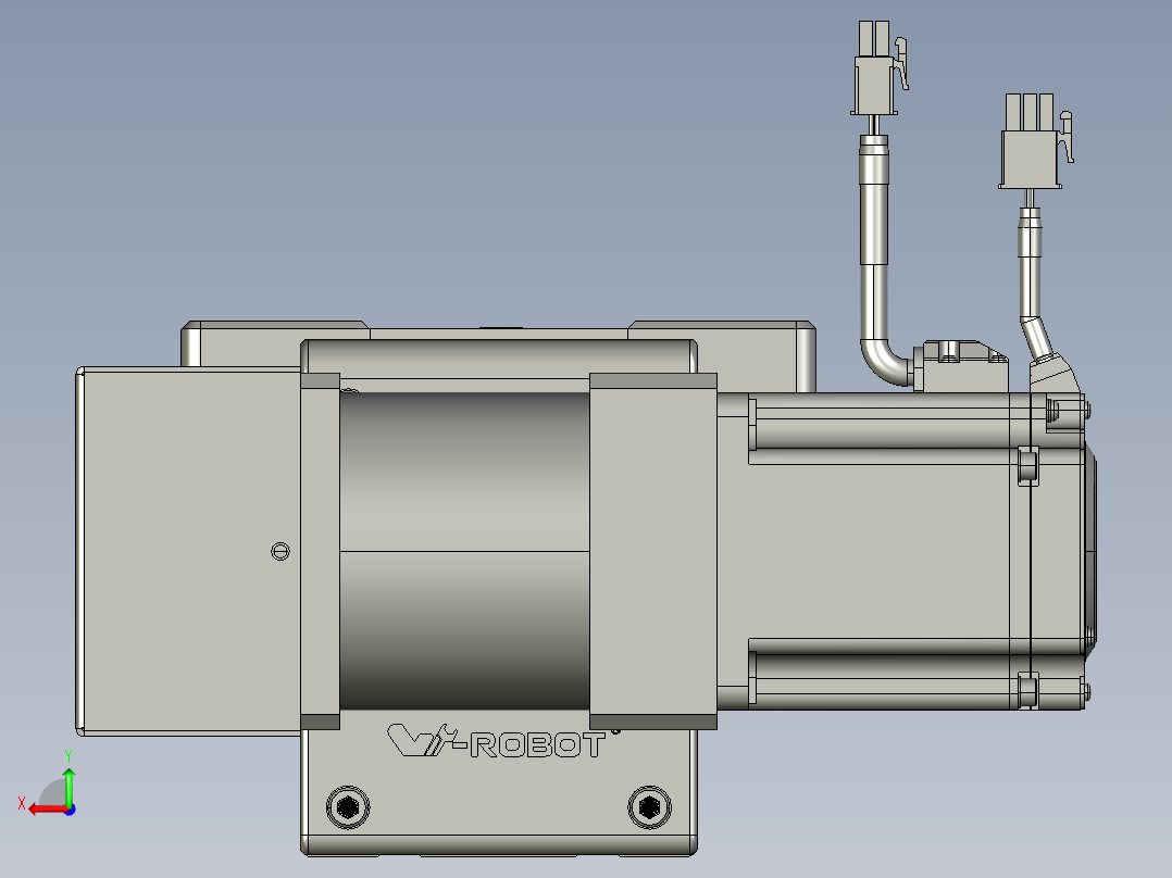 威洛博直线电机模组EB10-L224-S450-BR-ZP75-MS3-5K后视图