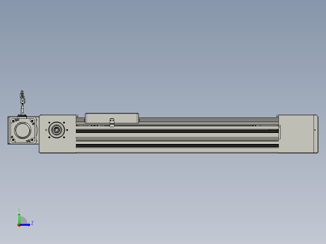 威洛博直线电机模组EB10-L224-S450-BR-ZP75-MS3-5K左视图