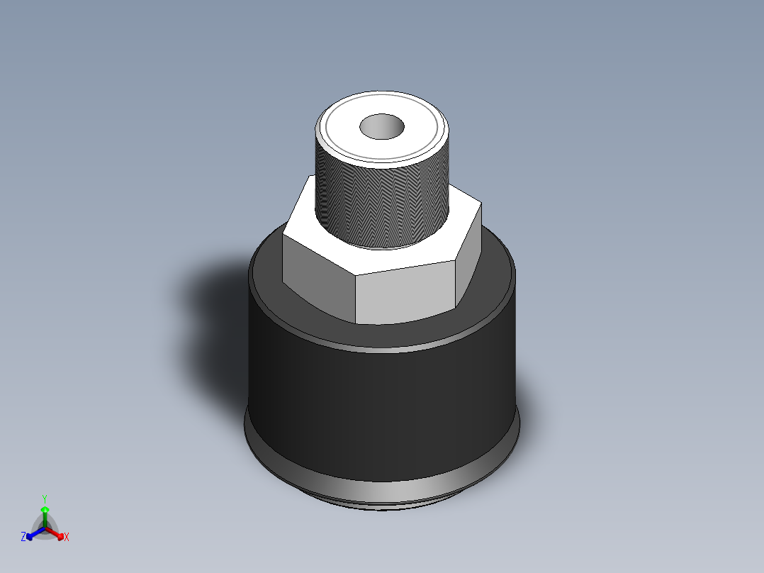 PS-10-J-M真空吸盘[PS-10-J-M-N]正等轴测图