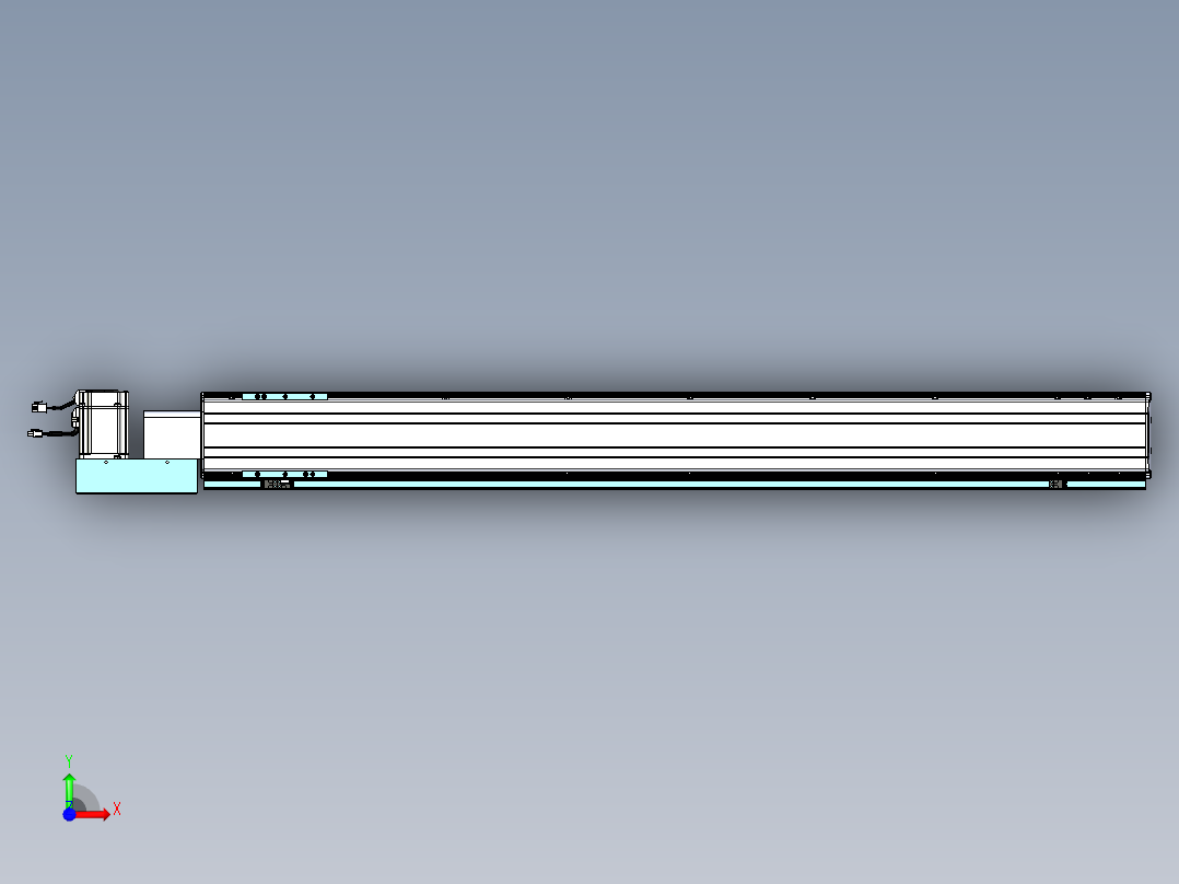 威洛博VBF同步带传动一般环境VBF14-L45-S1250-BL-ZP75-C3前视图
