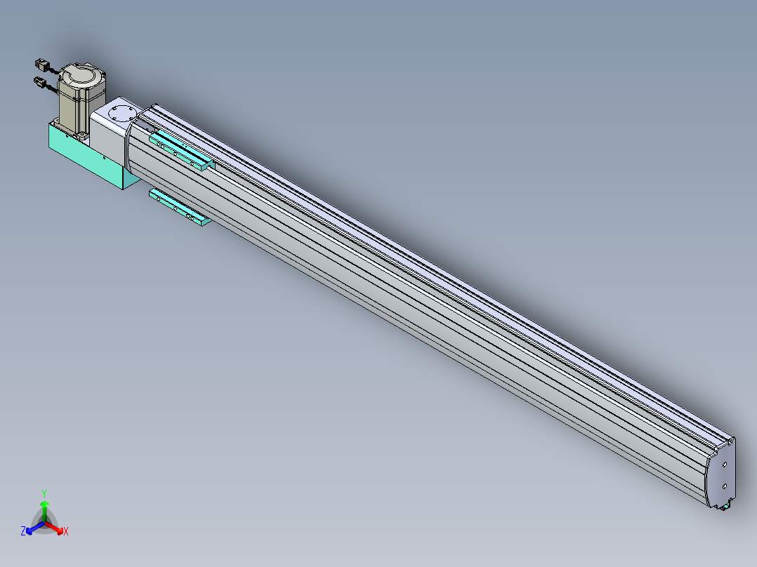 威洛博VBF同步带传动一般环境VBF14-L45-S1250-BL-ZP75-C3正等轴测图