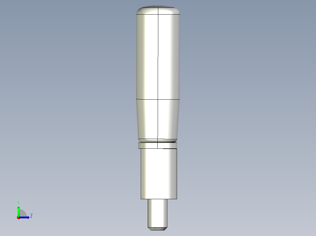 把手(折疊迴轉)FR-3D多系列多零件图纸模型左视图
