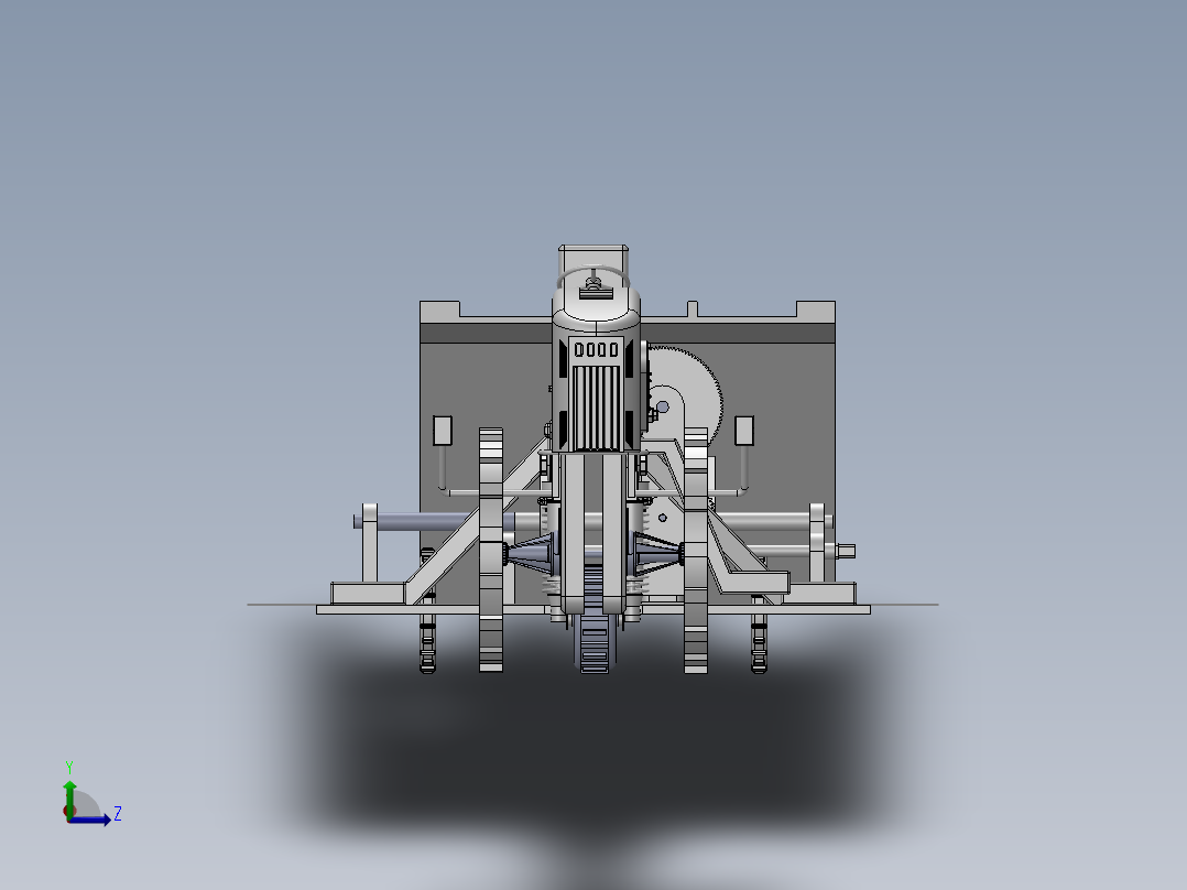 插秧机构主视图