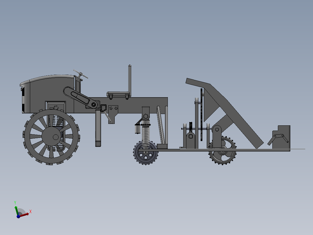 插秧机构前视图