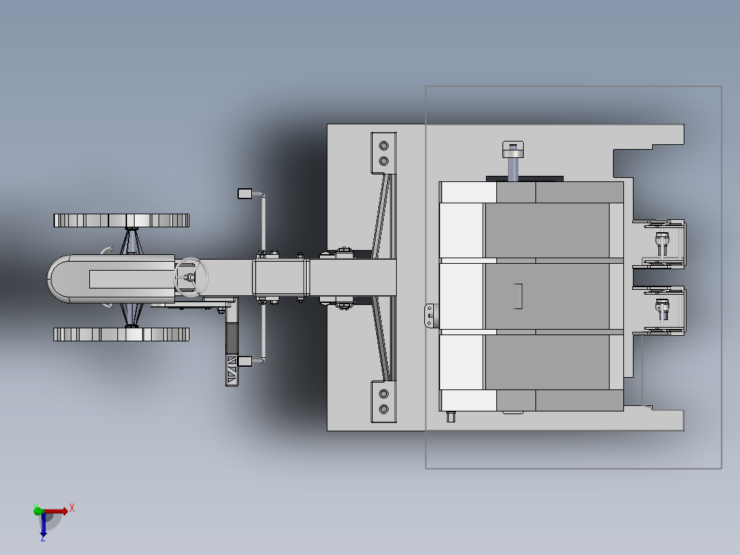 插秧机构俯视图